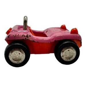 Vintage Buddy L Pink & Orange Toy Car Retro Die-Cast‎ Metal Vehicle For Kids